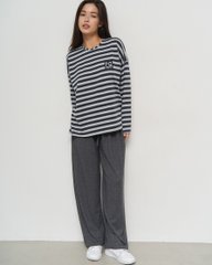 Комплект со штанами-палаццо и кофтой в полоску Фото товара - Интернет-магазин Zaragoza