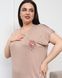 Женский комплект с капри Plus Size - цветы - Вискоза Светло-коричневый 2xl Фото товара 3 из 7