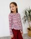 Подростковый комплект на девочку - бордовый с оленями Фото товара 2 из 8