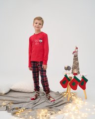 Підліткова піжама для хлопчика - Peace,Love,Wish - Family look для родини