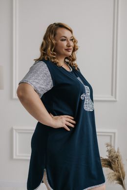 Батальна туніка з коротким рукавом - Силует котів 84309 розмір 2XL