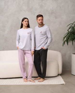 Женский комплект с брюками в полоску Family look S Фото товара - Интернет-магазин Zaragoza