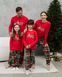 Мужской комплект с брюками Новогодняя Love Family look для семьи Фото товара 13 из 13