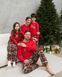 Мужской комплект с брюками Новогодняя Love Family look для семьи Фото товара 11 из 13
