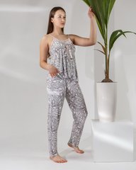 Комплект жіночий зі штанами, принт візерунки - Віскоза Фото товару - Інтернет-магазин Zaragoza