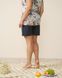 Вискозный комплект с шортами - Plus Size - цветочный принт Бежевый 2xl Фото товара 6 из 8