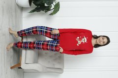 Жіноча піжама зі штанами - Новорічний ведмедик - Family look для родини Фото товару - Інтернет-магазин Zaragoza