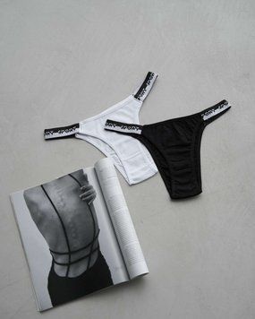 Трусики-танга женские однотонные - Sport по резинке, На фото, 2xl