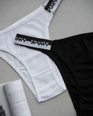 Трусики-танга женские однотонные - Sport по резинке, На фото, 2xl