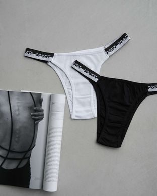 Трусики-танга женские однотонные - Sport по резинке, На фото, 2xl