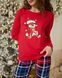 Женская пижама с брюками - Новогодний мишка - Family look для семьи Фото товара 6 из 11