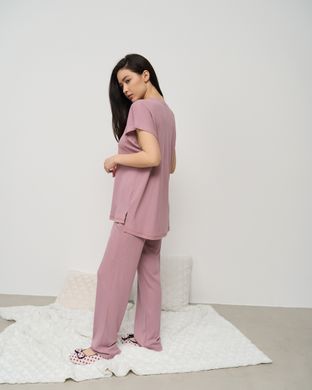 Комплект жіночий штани+футболка - однотонний Бамбук Фото товару - Інтернет-магазин Zaragoza