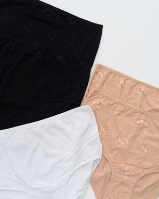 Женские однотонные трусики батал - базовый микс На фото_5XL