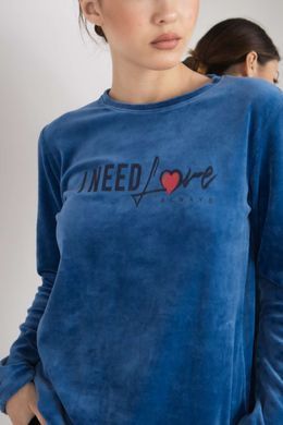Костюм жіночий велюровий - I need love Фото товару - Інтернет-магазин Zaragoza