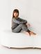 Сіра піжама на дівчинку - дрібний принт - Family look мама/донька Фото товару 2 з 8