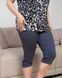 Комплект капри и футболка Plus Size леопард - вискоза Темно-синий 2xl Фото товара 6 из 7