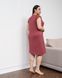 Вискозная сорочка с кружевом по плечам - Plus Size Терракотовый 2xl Фото товара 6 из 7