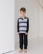 Подростковый комплект на мальчика со штанами - полосы Фото товара 1 из 6
