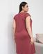 Вискозная сорочка с кружевом по плечам - Plus Size Терракотовый 2xl Фото товара 7 из 7