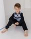 Підлітковий комплект на хлопчика зі штанами - смугастий Фото товару 2 з 6