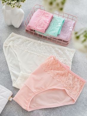 Женские трусики с кружевом - батал 63680-2 размер 2XL
