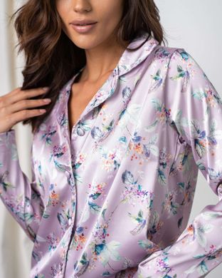 Жіноча піжама на ґудзиках - лавандова ніжність Фото товару - Інтернет-магазин Zaragoza