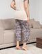 Вискозный комплект капри в цветы и футболка - Plus Size Молочный 2xl Фото товара 5 из 7