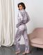 Жіноча піжама на ґудзиках - лавандова ніжність Фото товару 7 з 9