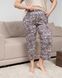 Вискозный комплект капри в цветы и футболка - Plus Size Молочный 2xl Фото товара 4 из 7
