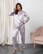 Жіноча піжама на ґудзиках - лавандова ніжність Фото товару 1 з 9