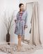 Короткий жіночий халат Велюрсофт - однотонний Фото товару 1 з 2