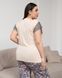 Вискозный комплект капри в цветы и футболка - Plus Size Молочный 2xl Фото товара 6 из 7