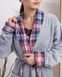 Короткий жіночий халат Велюрсофт - однотонний Фото товару 2 з 2