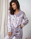 Женская пижама на пуговицах - лавандовая нежность Фото товара 2 из 9