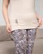 Вискозный комплект капри в цветы и футболка - Plus Size Молочный 2xl Фото товара 3 из 7