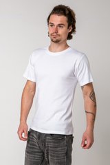 Мужская футболка с закрытым горлом - Белый, Белый, 4xl
