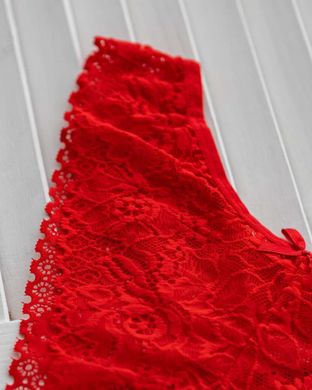 Жіночі мереживні трусики - червоні Фото товару - Інтернет-магазин Zaragoza