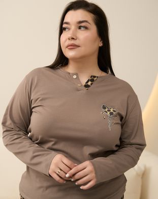 Батальний комплект зі штанами - принт леопард 3xl
