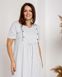 Сорочка для вагітних - біла в горошок Фото товару 6 з 6