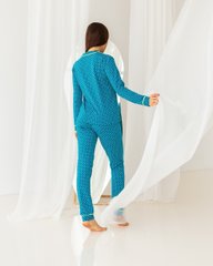 Жіночий комплект зі штанами Ozkan - бірюзовий Фото товару - Інтернет-магазин Zaragoza
