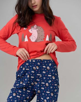 Жіночий комплект зі штанами - Їжачок- Family look мама/донька Фото товару - Інтернет-магазин Zaragoza