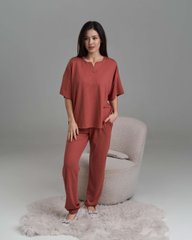 Комплект жіночий зі штанами однотонний - в рубчик - Віскоза Фото товару - Інтернет-магазин Zaragoza