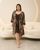 Комплект віскозний сорочка та халат Plus size - Леопард 2xl