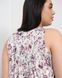 Сорочка на широких бретельках Plus Size - Квіти - Віскоза Молочний 2xl Фото товару 7 з 7