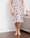 Сорочка на широких бретельках Plus Size - Квіти - Віскоза Молочний 2xl Фото товару 5 з 7