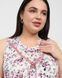 Сорочка на широких бретельках Plus Size - Квіти - Віскоза Молочний 2xl Фото товару 4 з 7