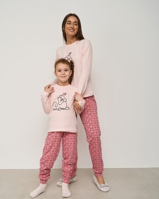 Женская пижама со штанами - Влюблённый кот - Family look мама/дочка Фото товара - Интернет-магазин Zaragoza