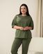 Женский комплект Plus Size с капри - Хаки Хаки 2xl Фото товара 2 из 7