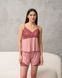 Жіночий комплект з майкою у мереживо і шортами - Віскоза Фото товару 2 з 8