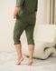 Женский комплект Plus Size с капри - Хаки Хаки 2xl Фото товара 6 из 7